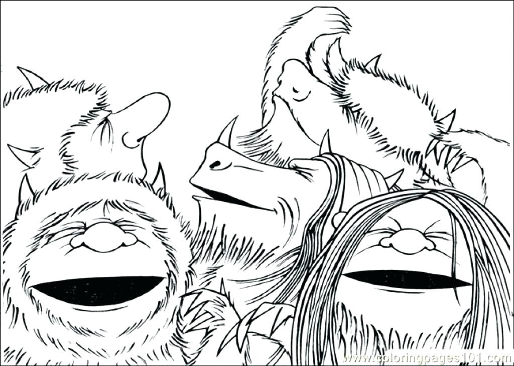 1024x730 Where The Wild Things Are Coloring Pages Astounding Where The Wild