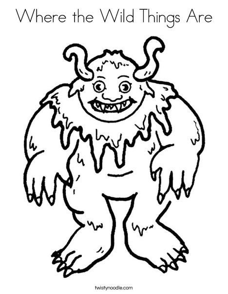 468x605 Where The Wild Things Are Coloring Page