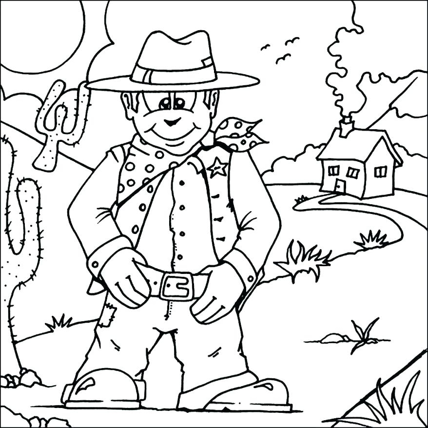 878x878 Western Coloring Pages Printable Coloring Pages