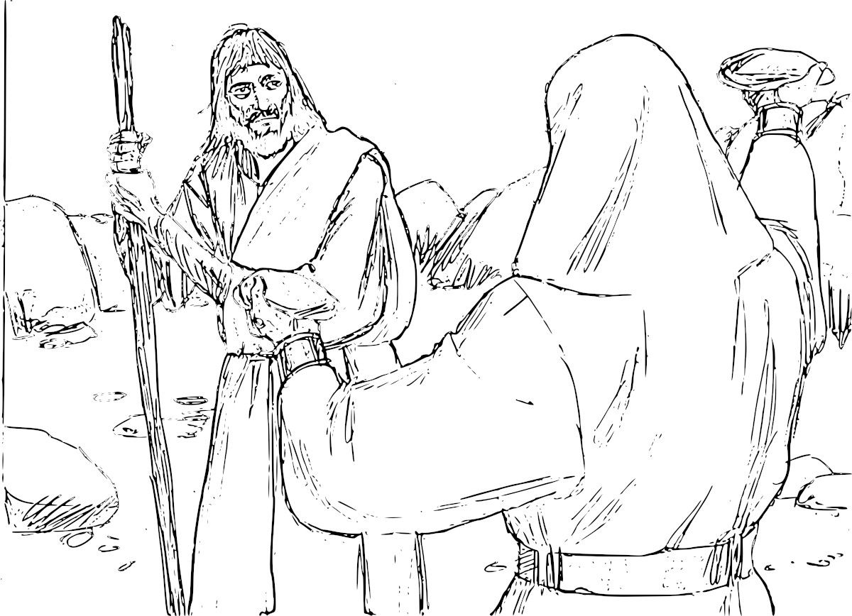 1200x868 Jesus Is Tempted In The Desert Coloring Pages