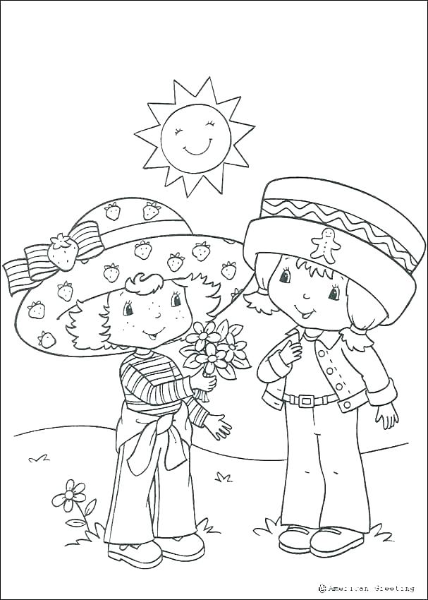 607x850 Strawberry Shortcake Princess Coloring Pages