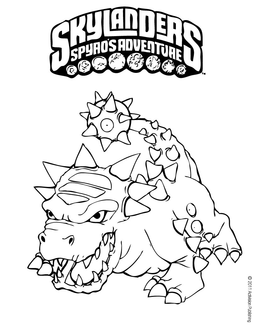820x1060 Skylander Coloring Page
