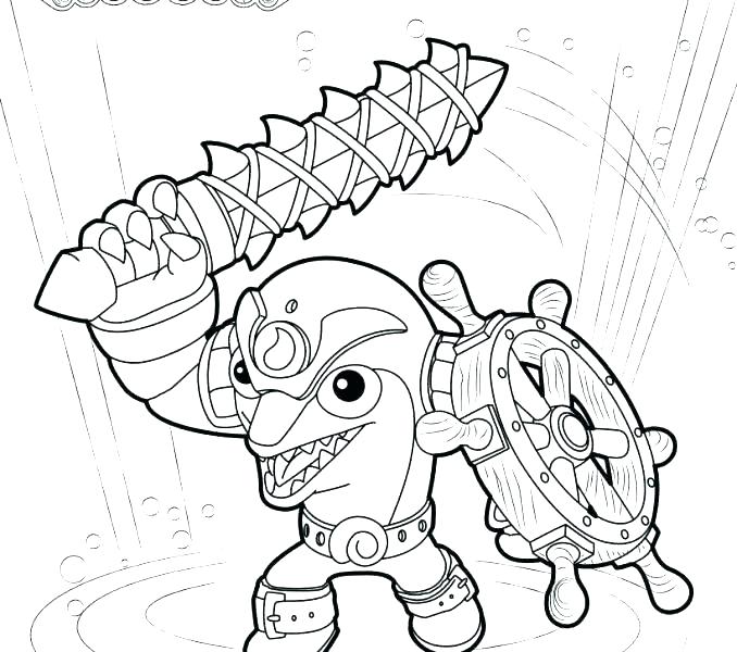 678x600 Skylanders Swap Force Coloring Pages Printable To Print Trap Team
