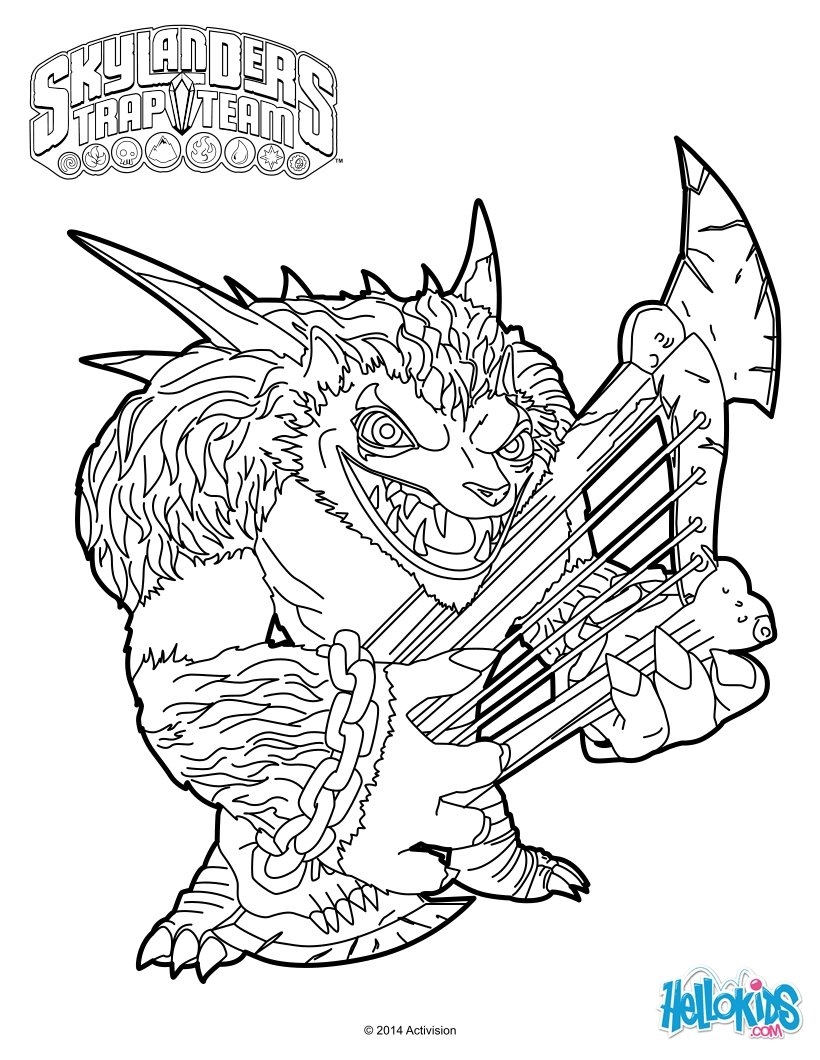 820x1060 Skylanders Trap Team Coloring Pages Beautiful Wildfire Coloring