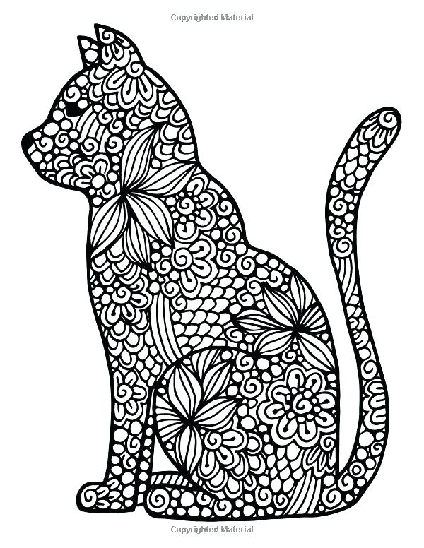 600x776 Online Coloring Pages Adults Animals Online Coloring Pages