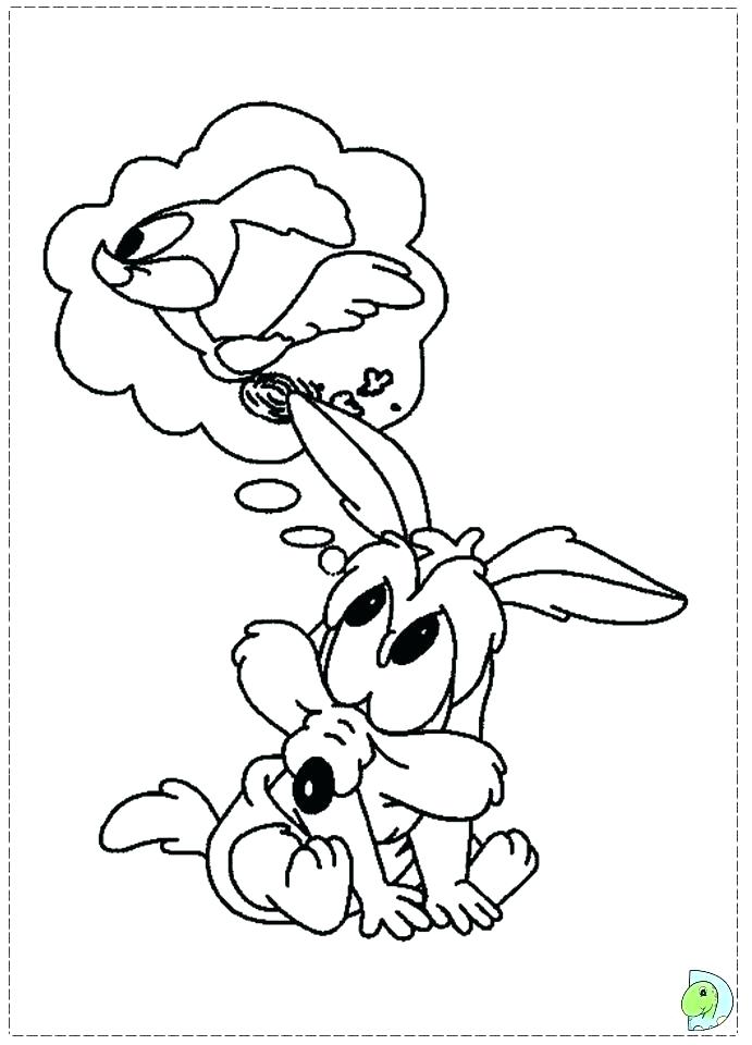 691x960 Coyote Coloring Page Wile E Coyote Coloring Pages Tunes Baby