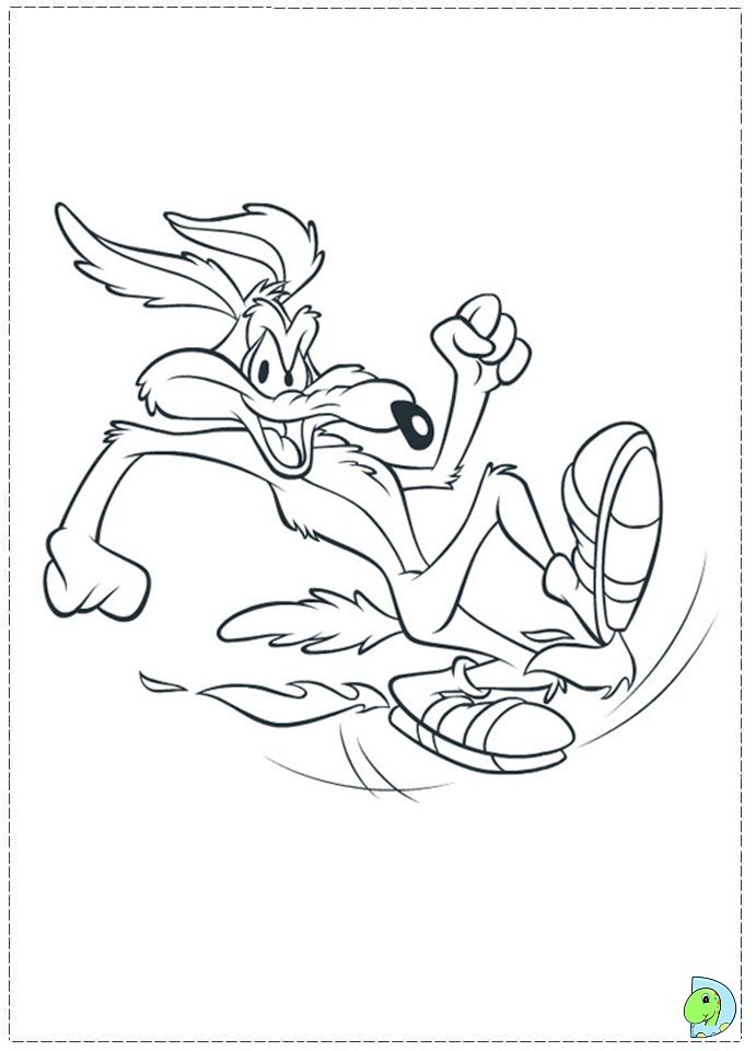 691x960 Wile E Coyote Ez Easy Coloring Pagez Patterns