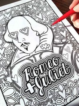 263x350 Romeo Juliet Shakespeare Coloring Pages Teaching William