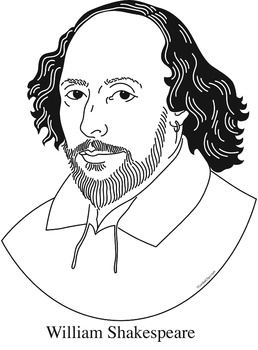 258x350 Shakespeare Clip Art, Coloring Page, Or Mini Poster