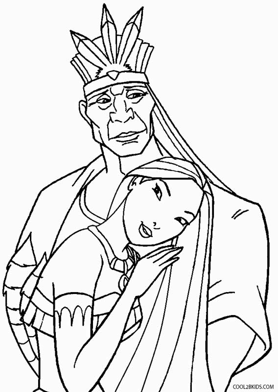 568x800 Printable Pocahontas Coloring Pages For Kids