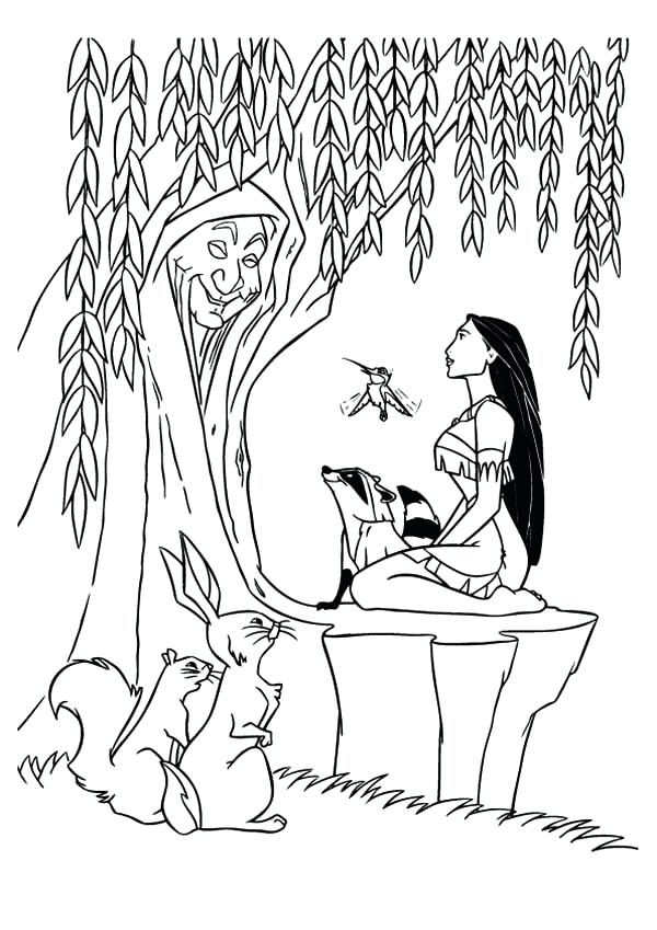 600x849 Best Of Pocahontas Coloring Page Images Flit And Mother Willow