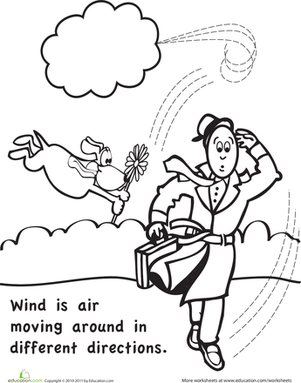 301x383 Color And Learn Wind Worksheet