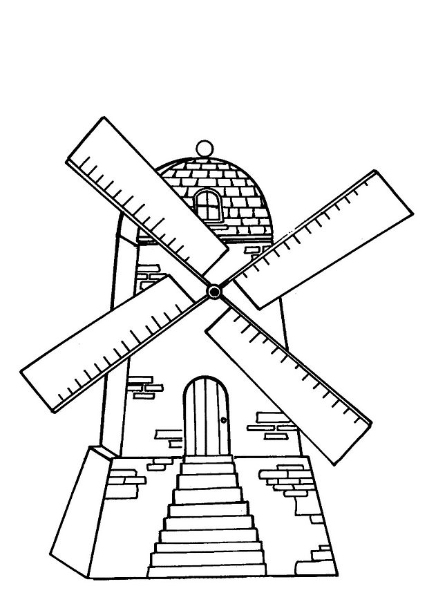 618x874 Kids N Coloring Pages Of Windmills