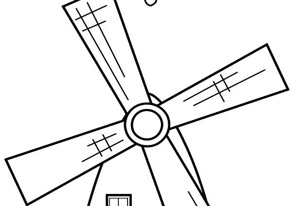 600x425 Coloring Pages Windmill Netherlands Windmills Coloring Pages Batch