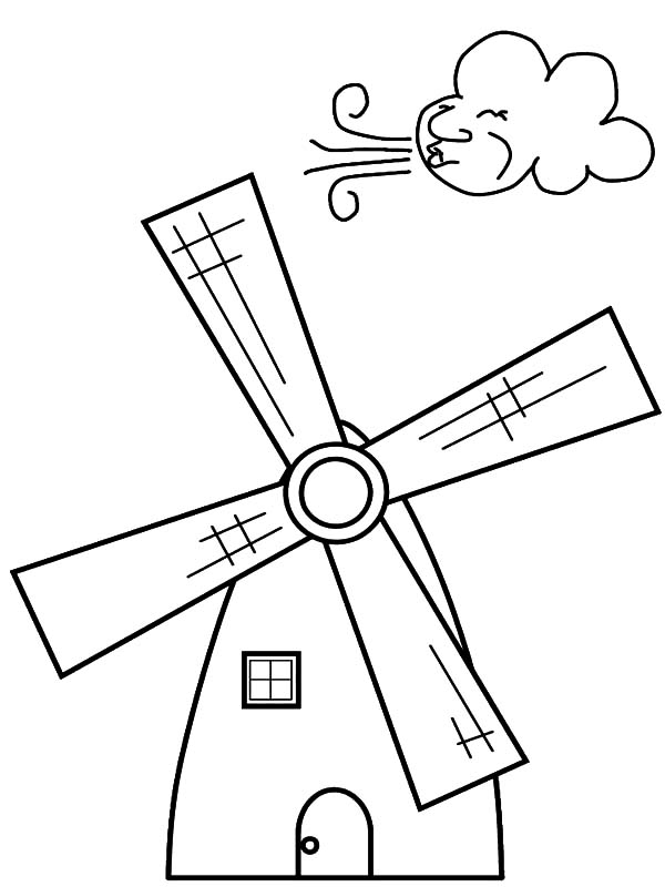 600x800 Netherlands Windmills Coloring Pages Batch Coloring
