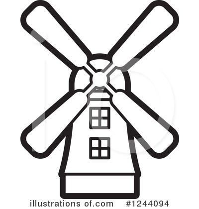 400x420 Windmill Clipart