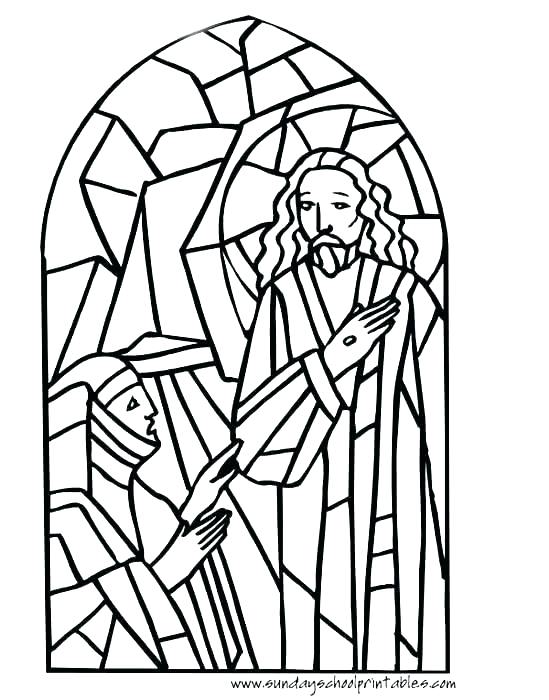 549x700 Stained Glass Window Coloring Pages