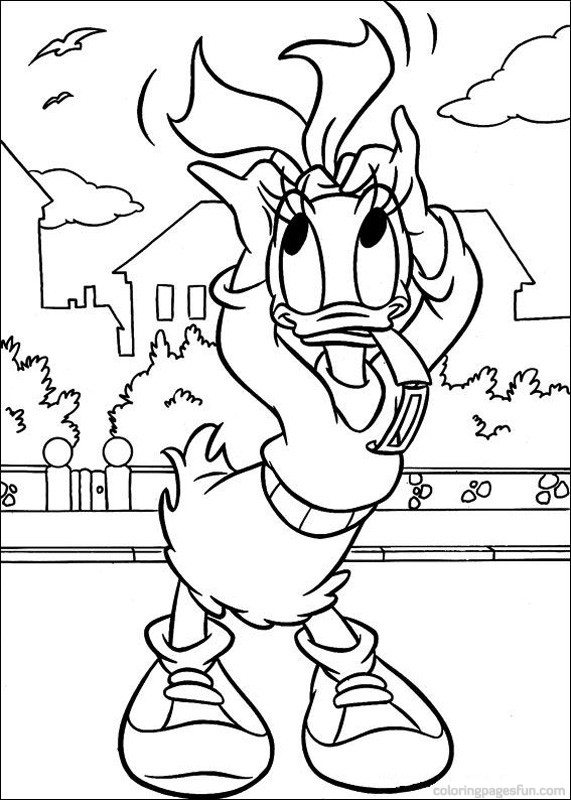 571x800 Daisy In A Windy Day Coloring Page Cartoon Pages