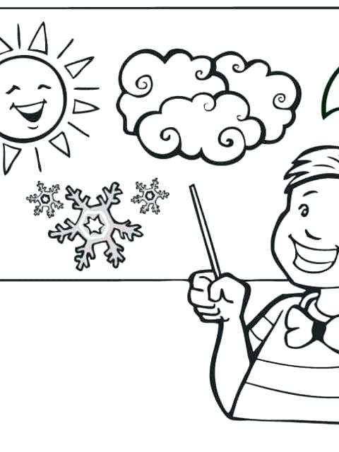 480x640 Coloring Pages Weather Weather Coloring Weather Coloring Page