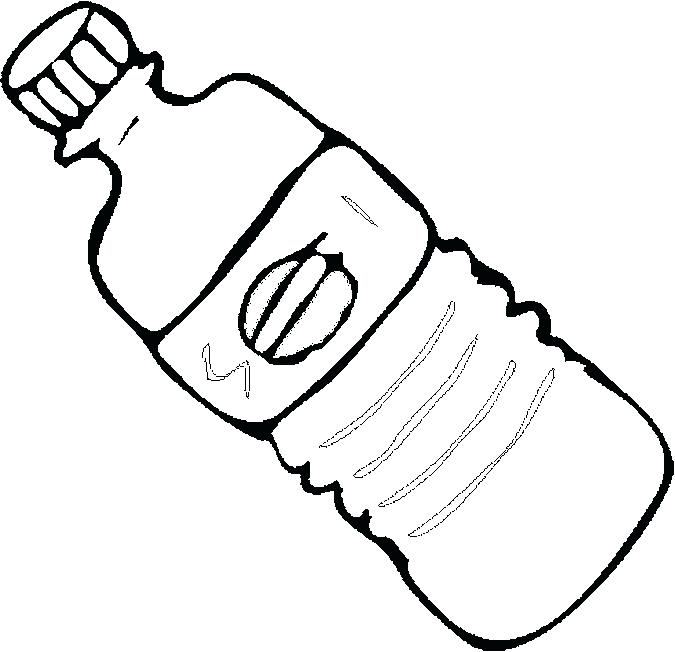 675x652 Wine Bottle Coloring Pages Water Bottle Coloring Page Photo