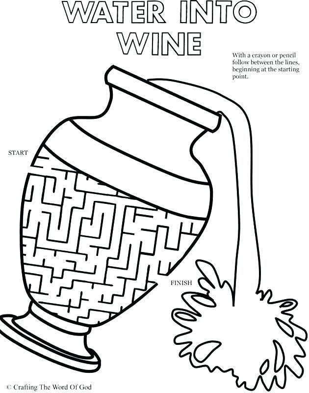 630x800 Coloring Pages For Adults Online Follow Page Turns Water Into Wine
