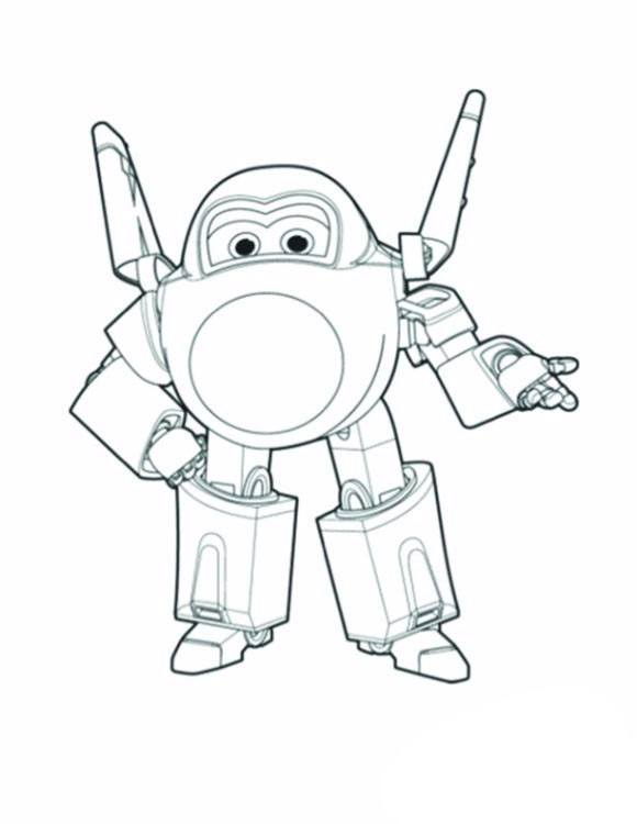 580x750 Super Wings Coloring Pages