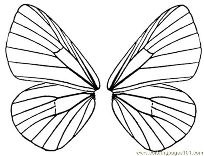 650x498 Butterfly Wings Coloring Page