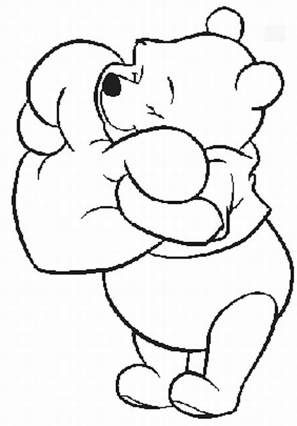 578x830 Pooh Coloring Pages To Print