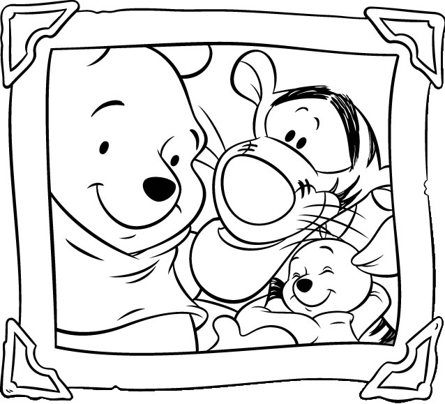 638x579 Printable Winnie The Pooh Coloring Pages