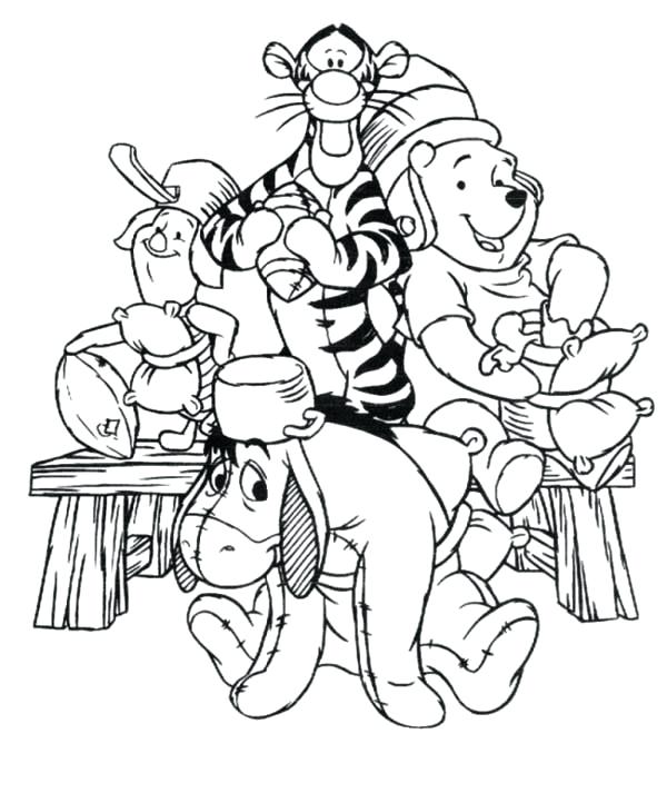 600x713 Winnie The Pooh And Friends Coloring Pages Colouring Pages