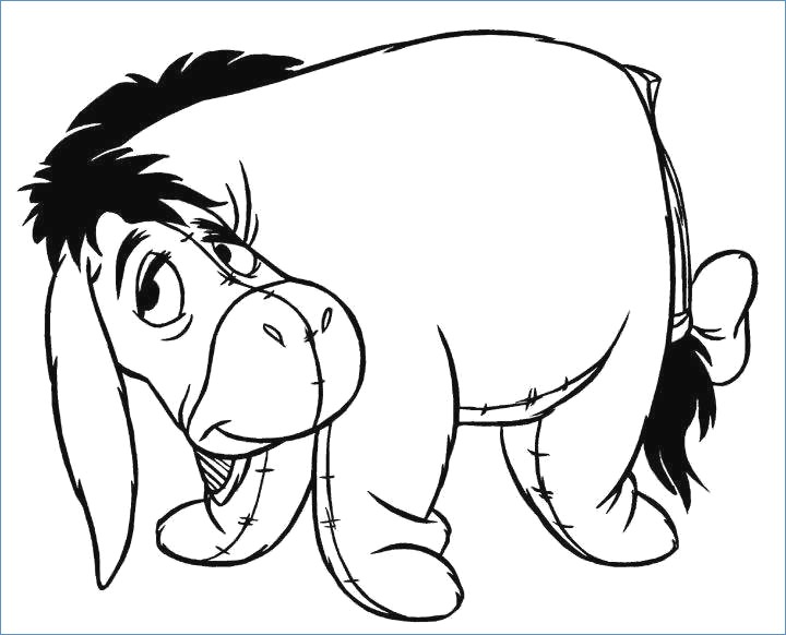 720x582 Winnie The Pooh And Tiger Christmas Coloring Page