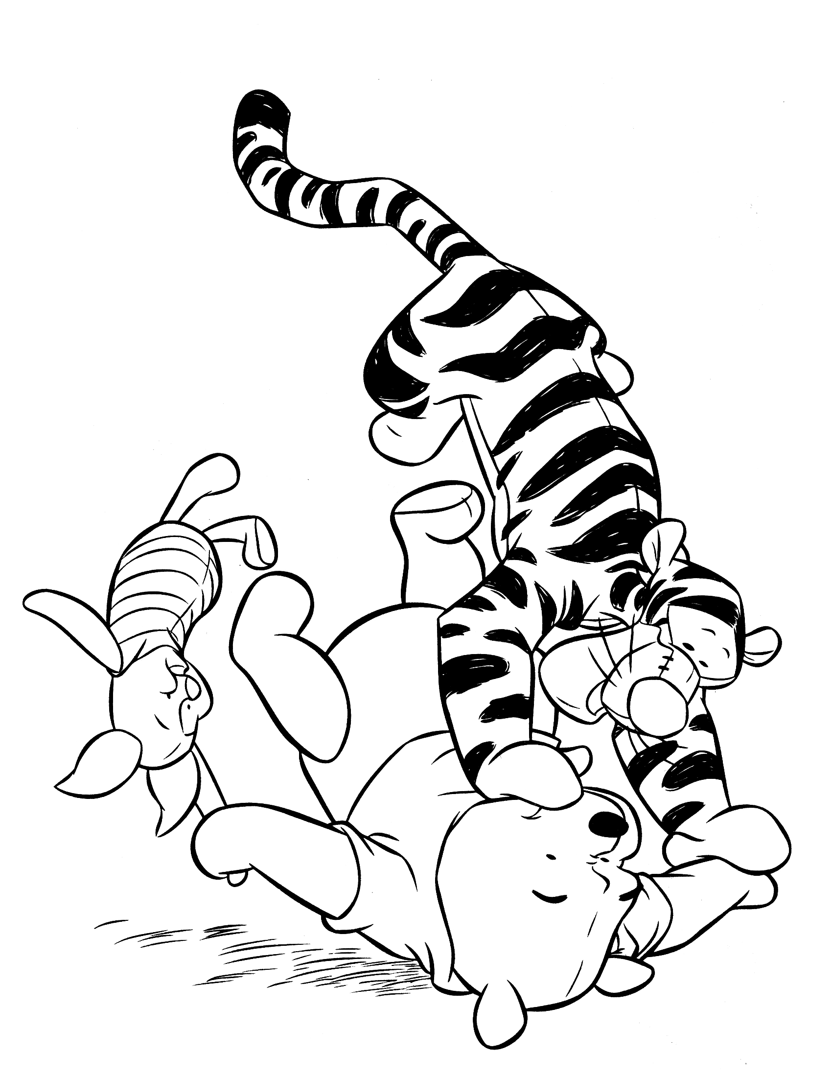 1700x2200 Winnie The Pooh Coloring Pages