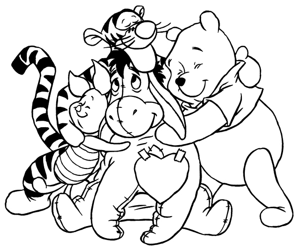 600x497 Winnie The Pooh Coloring Pages Elegant Printable Pooh Coloring