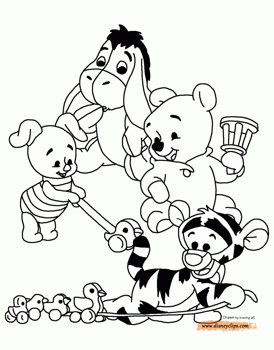948x1211 Winnie The Pooh Piglet Coloring Pages