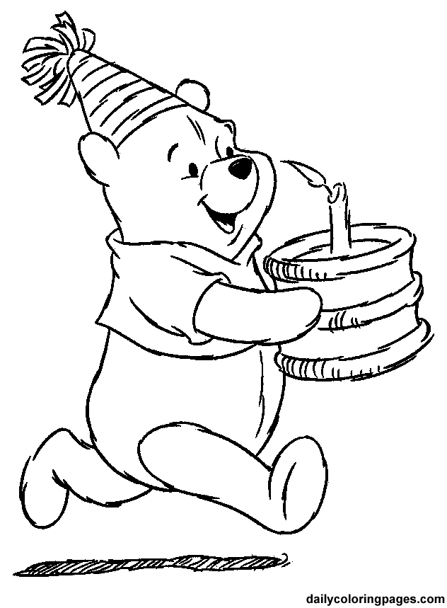 632x859 Winnie The Pooh Birthday Coloring Pages Birthday Ideas