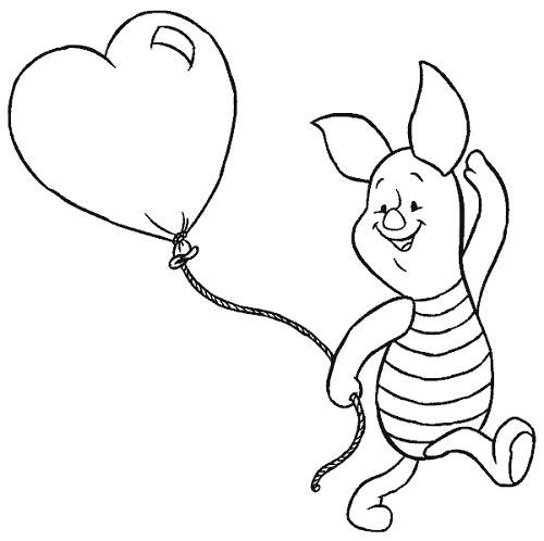 500x498 Baby Winnie The Pooh Birthday Coloring Pages