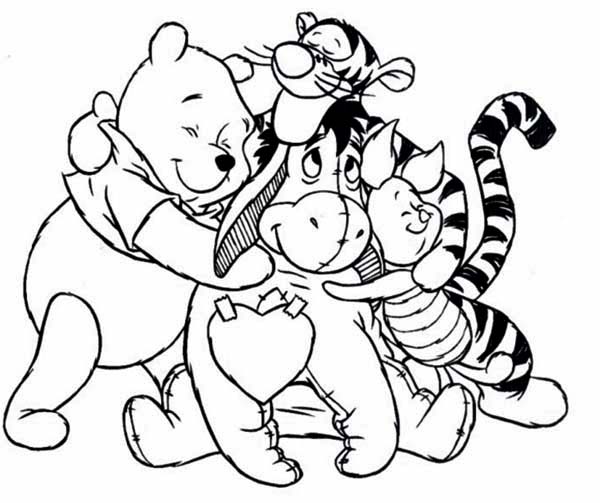 600x503 Pooh And Friends Coloring Pages Trend Winnie The Pooh Printable
