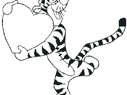 440x330 The Pooh Valentines Day Coloring Pages Pooh Valentines