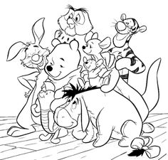 236x225 Winnie The Pooh Characters Coloring Pages
