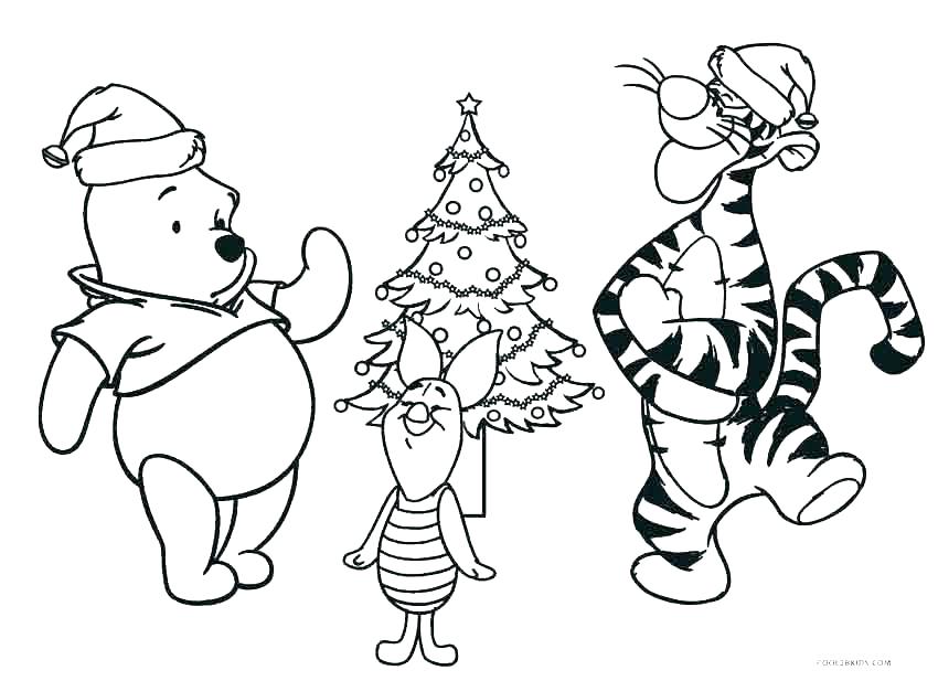 850x617 Winnie The Pooh Characters Coloring Pages