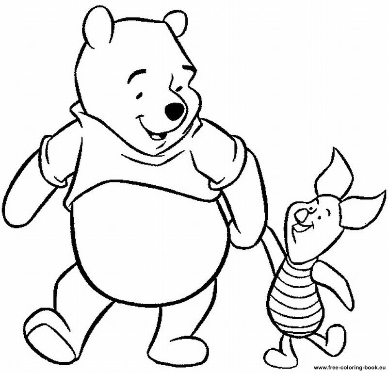 800x769 Pooh Coloring Pages To Print