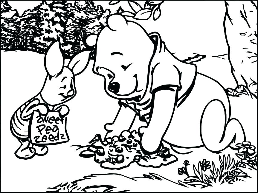 863x648 Winnie The Pooh Color Pages The Pooh Coloring Pages Best Friends