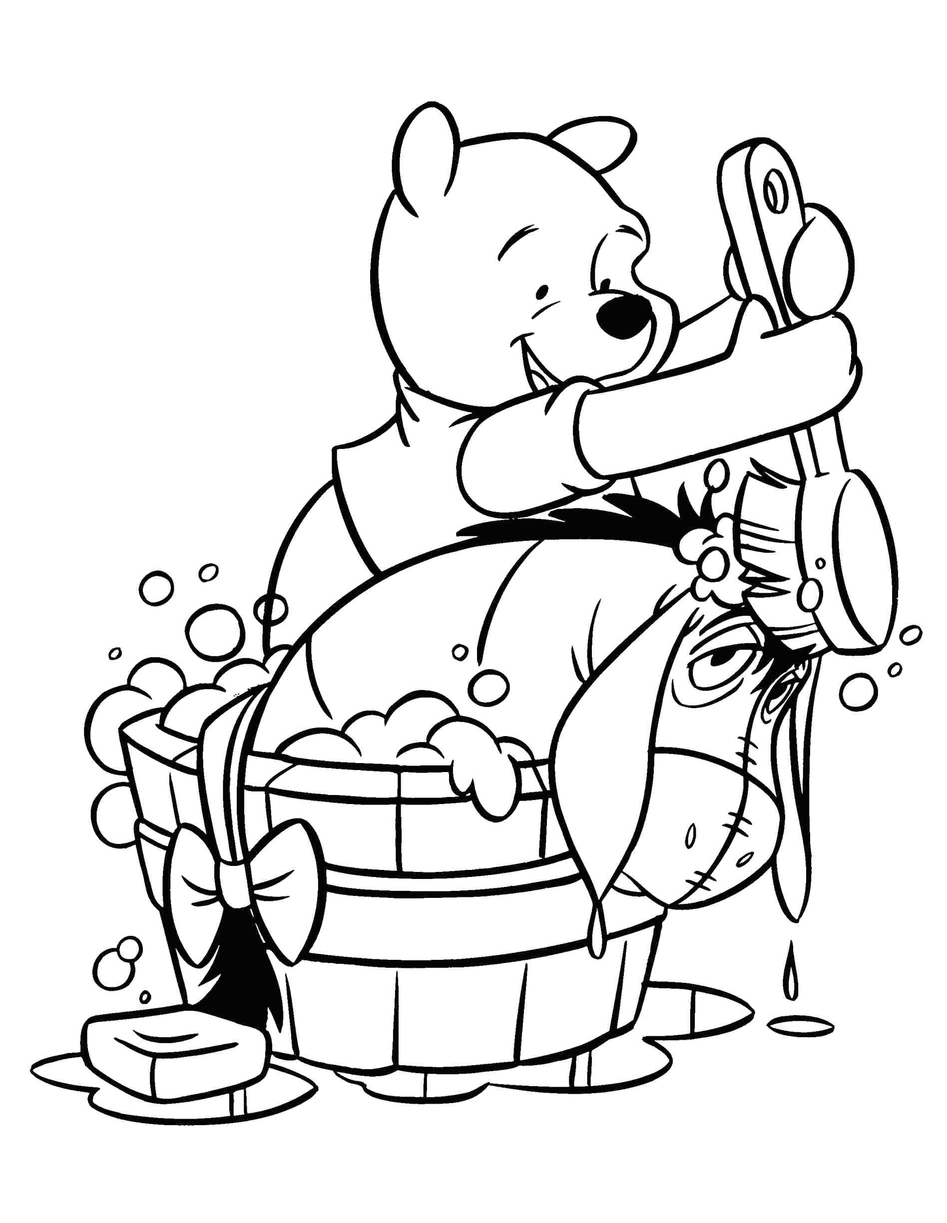 1896x2449 Winnie The Pooh Coloring Pages Baby