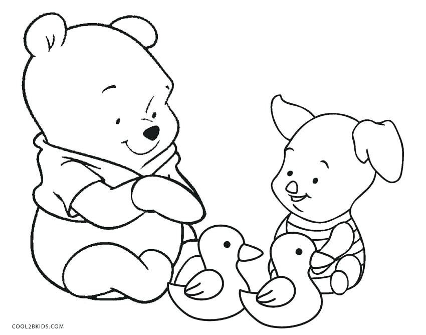 850x668 Pooh Bear Coloring Page Coloring Pages Of Baby The Pooh