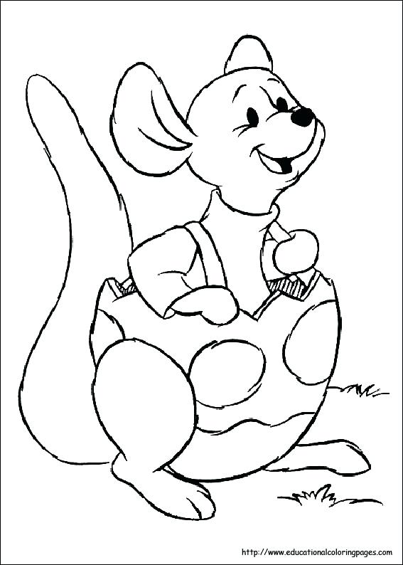 567x794 Winnie The Pooh Easter Coloring Pages Educational Fun Kids