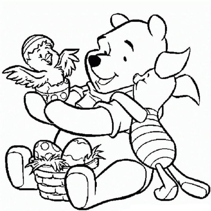 707x707 Winnie The Pooh Coloring Pages