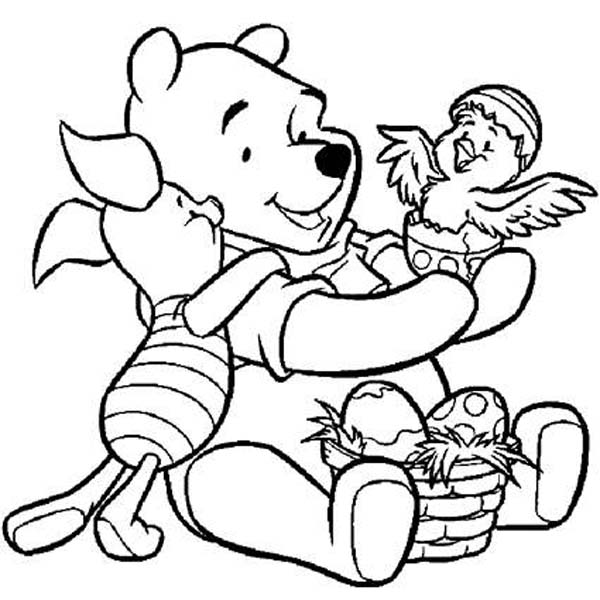 600x600 Winnie The Pooh Easter Tigger Coloring Pages For Free