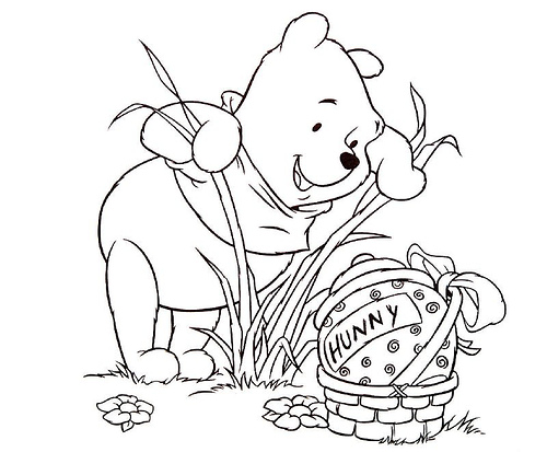 Winnie The Pooh Easter Coloring Pages at GetDrawings | Free download