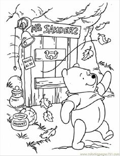 236x306 Winnie The Pooh Fall Coloring Pages Printables