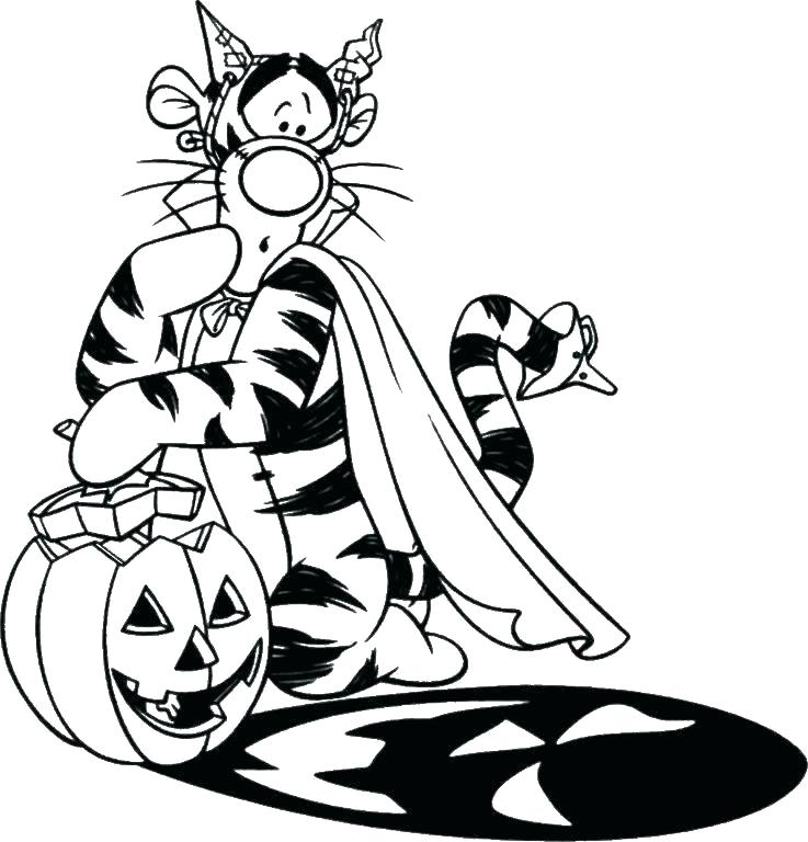 737x768 Winnie The Pooh Halloween Coloring Pictures Kids Coloring The Pooh